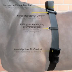 Bauchgurt "Horselight" - rote Leuchte