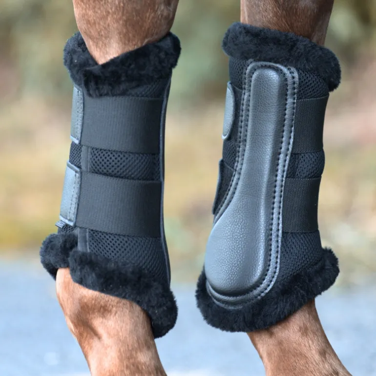 Gamaschen "Anatomic Mesh"-Kunstfellrand