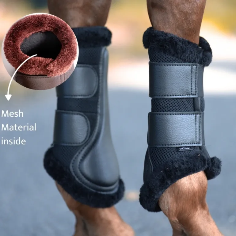 Gamaschen "Anatomic Mesh"-Kunstfellrand