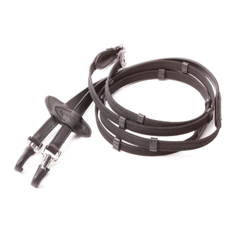 Gummierter Zügel "Silent" Karabiner-16mm-5St.