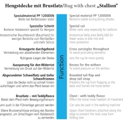 Hengstdecke "Stallion"-Brustlatz 200g