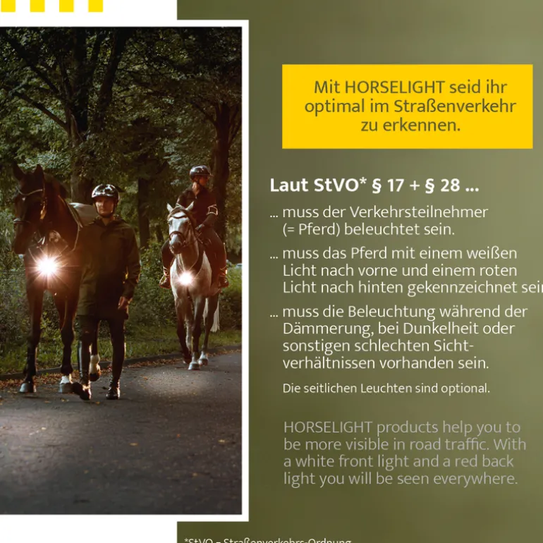 Horselight - rote Lampe