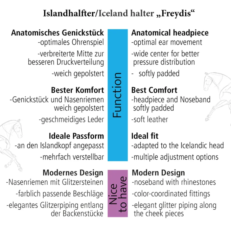 Islandhalfter "Freydis"