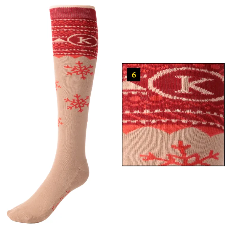 Kniestrümpfe "KavalSocks Christmas"-1P.
