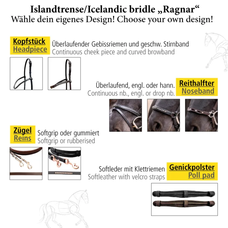 Kopfstück Islandtrense "Ragnar"