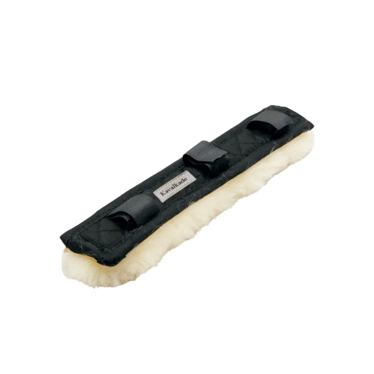 Kopf- u. Nasenpolster Lammfell - 28cm - 3 Klett