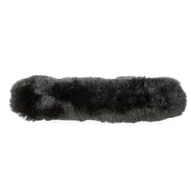 Kopf- u. Nasenpolster Lammfell - 28cm - 3 Klett