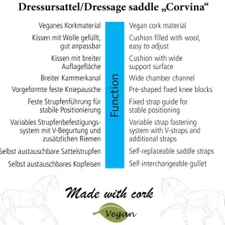 Kork-Dressursattel