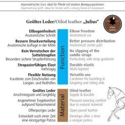 Kurzgurt geöltes Leder 