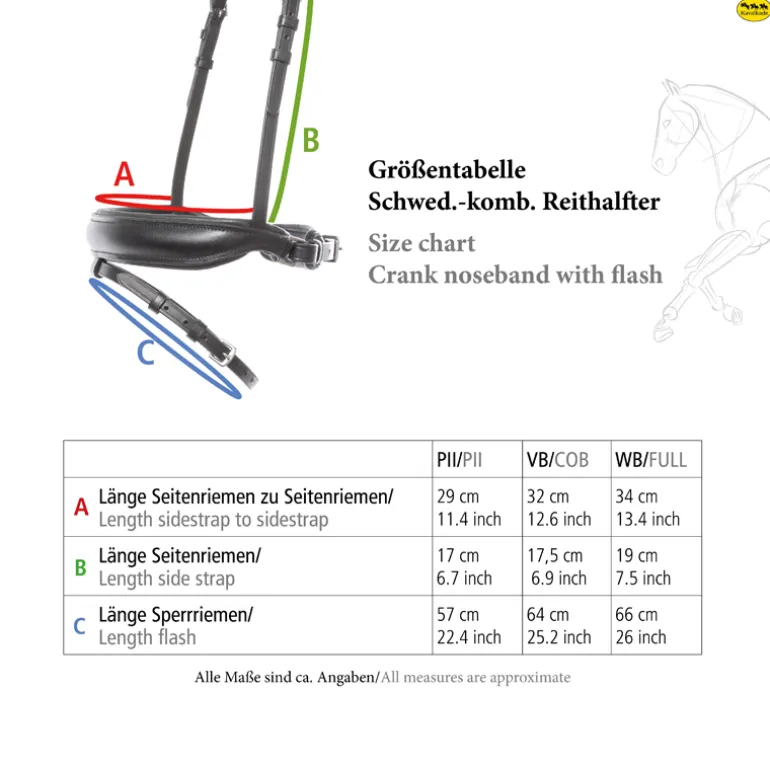 Lack-Trense "Florina" schwed.-komb.-rundgenäht