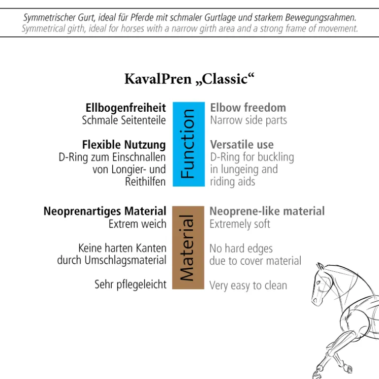 Langgurt "KavalPren" mit Elast