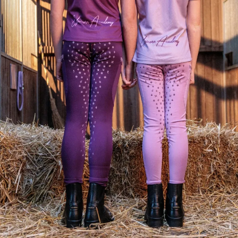 Reitleggings "Unicorn Academy"-Glitzer