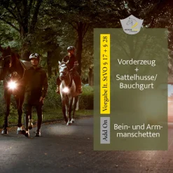 Sattelhusse"Horselight" - rote Leuchte