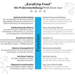 Sattelunterlage Silikon "KavalGrip Front"
