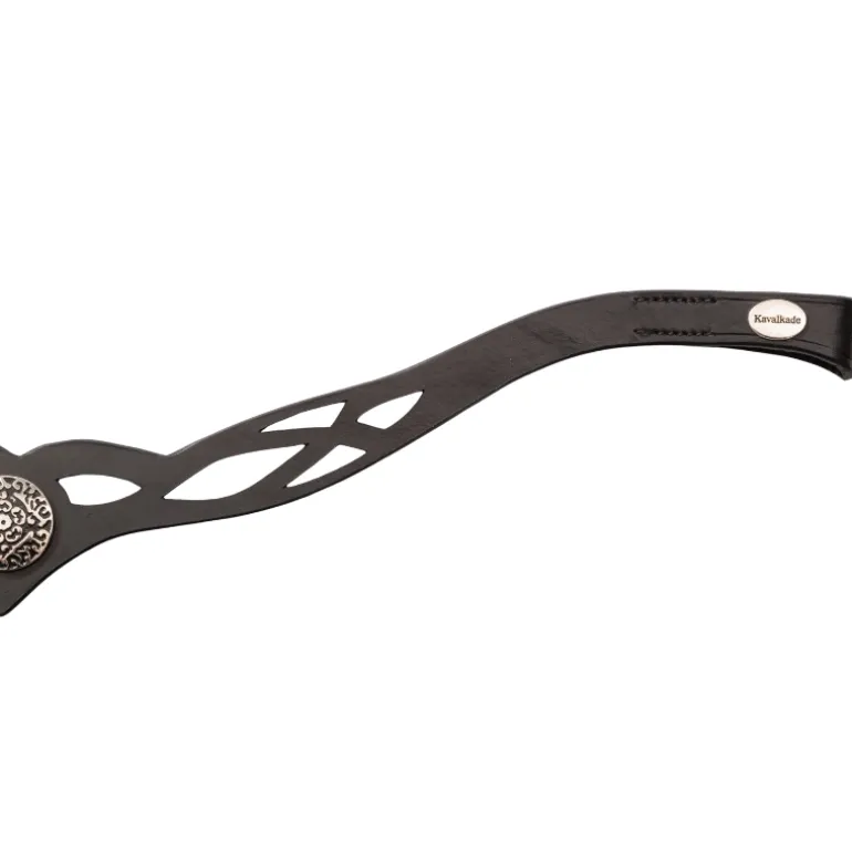 Stirnband "Celtic" gestanztes Leder, Silberemblem
