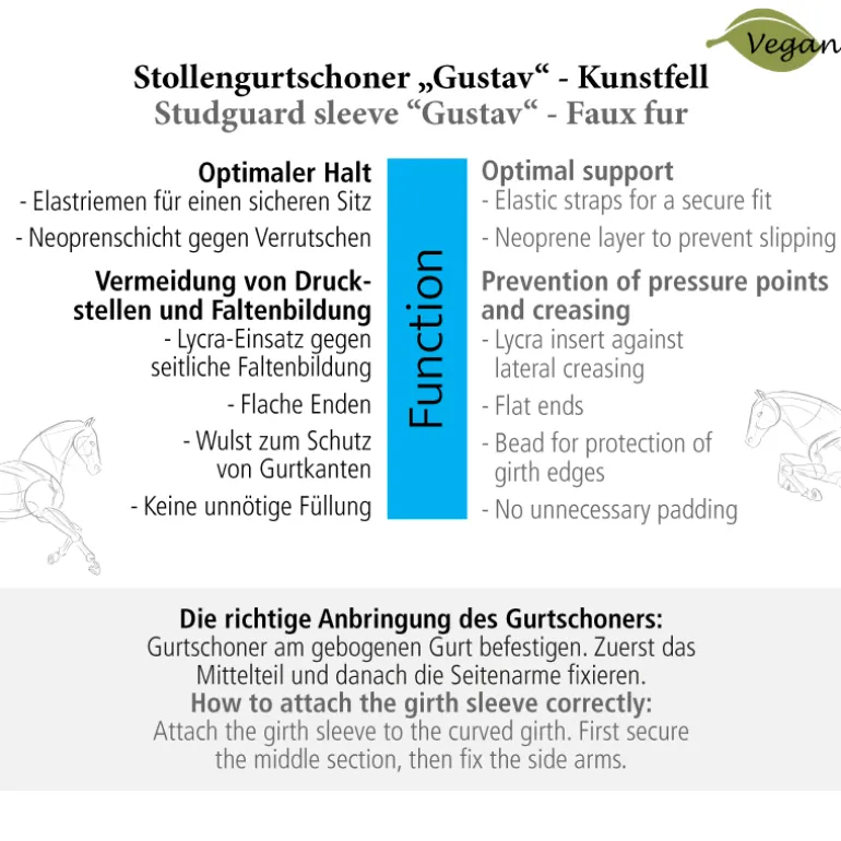 Stollengurtschoner "Gustav" - Kunstfell