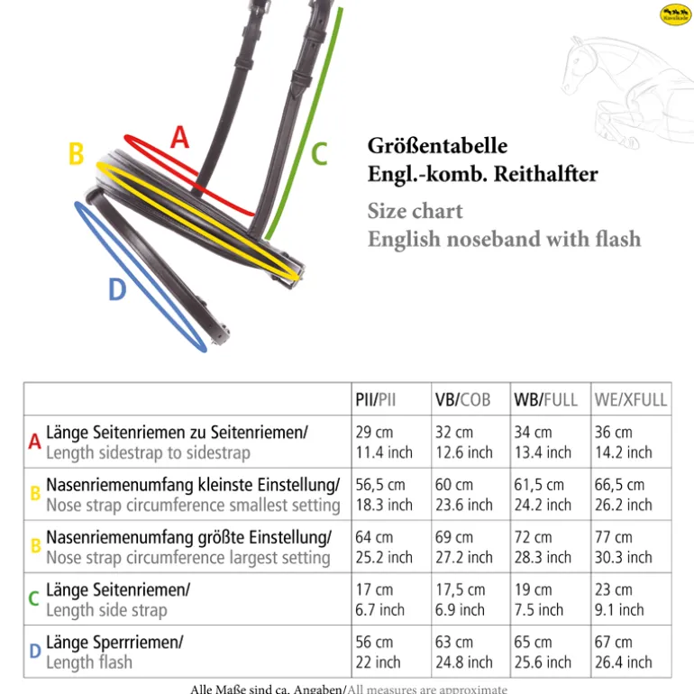 Trense geöltes Leder "Everness" eng.-komb.