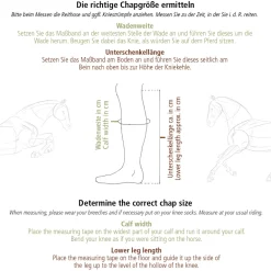 Wadenchaps "Combi Sparkle"-Kunstleder/Softleder