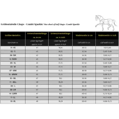 Wadenchaps "Combi Sparkle"-Kunstleder/Softleder